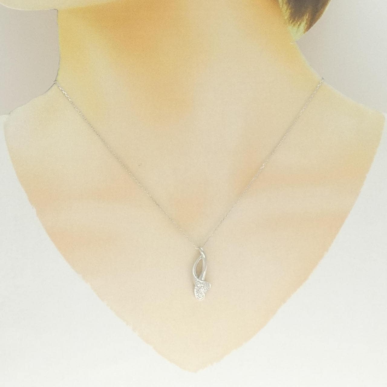 750WG/K18WG ダイヤモンド ネックレス