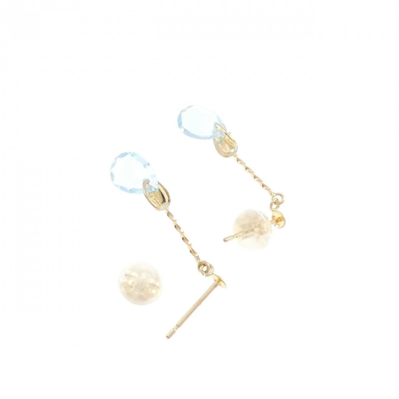 K18YG ブルートパーズ ピアス