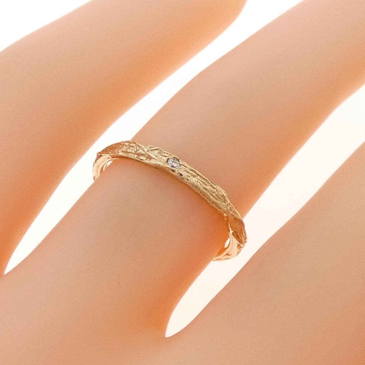アガット ダイヤモンド リング 0.01CT
