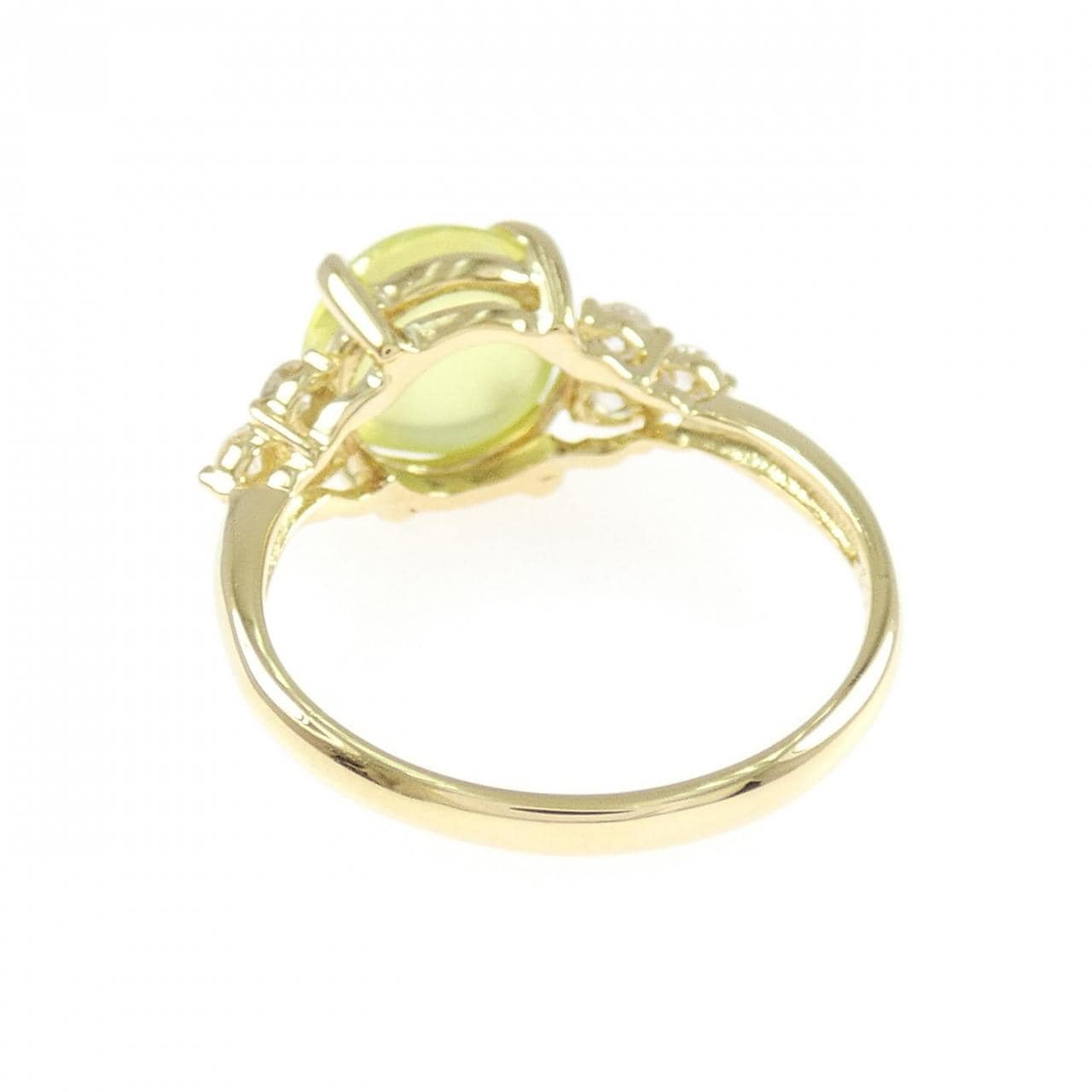 K18YG クリソベリルキャッツ リング 2.49CT