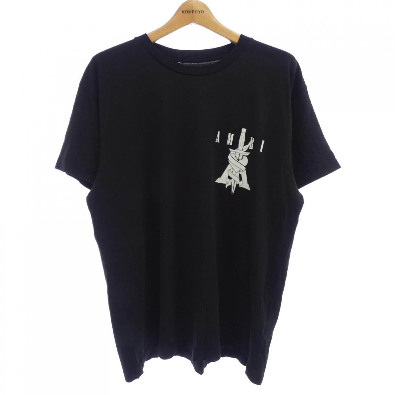 AMIRI アミリ Garden Tシャツ メンズ 半袖 ブラック AMIRI アミリ Tシャツ ロゴ メンズ 黒 ブラック 白 PS24MJL020