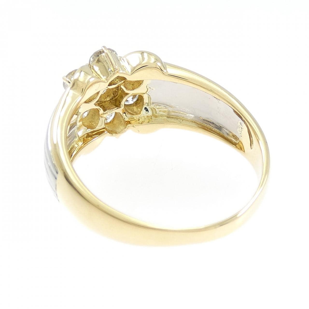K18YG/PT900 ダイヤモンド リング 1.03CT