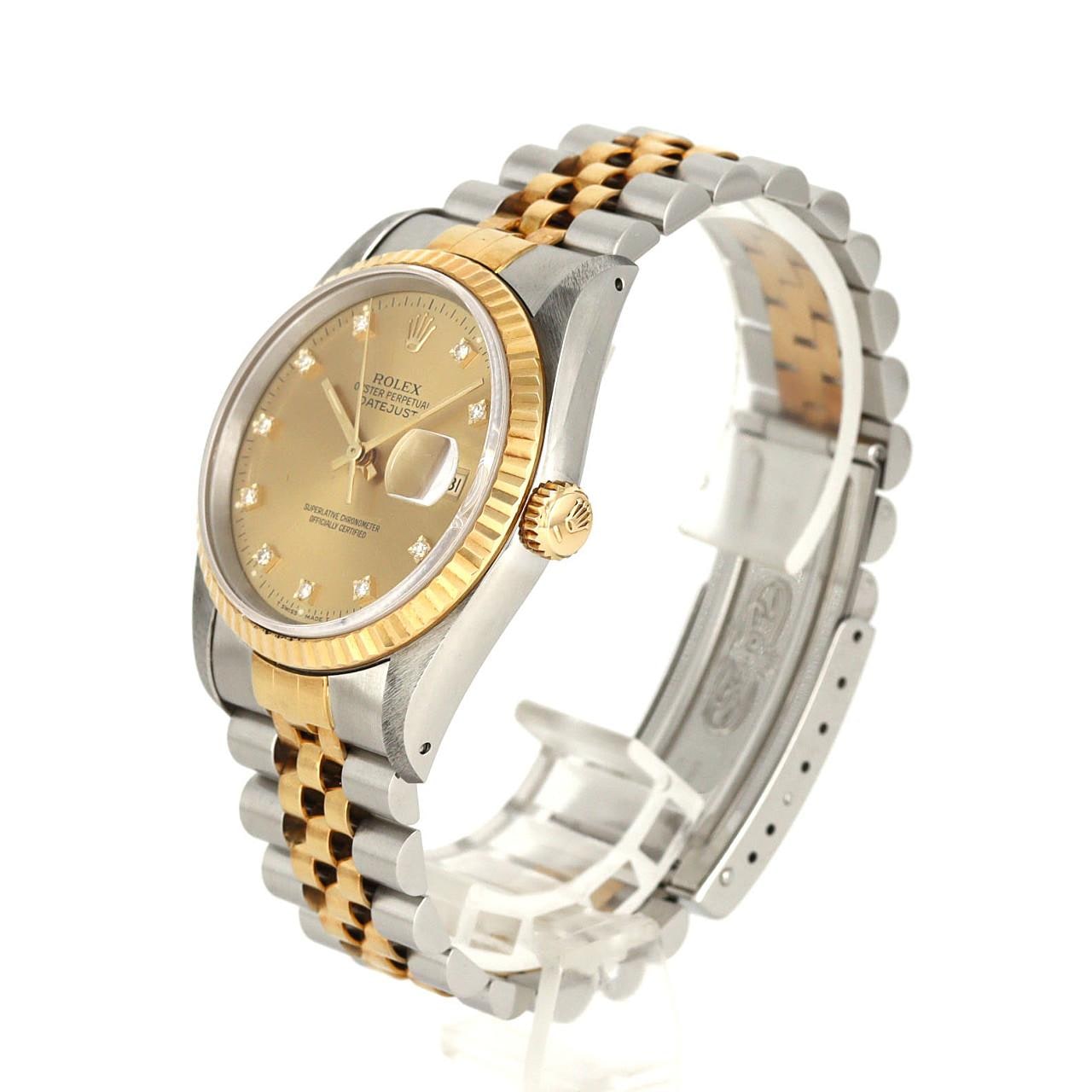 ロレックス デイトジャスト 16233G. SSxYG 自動巻 X番