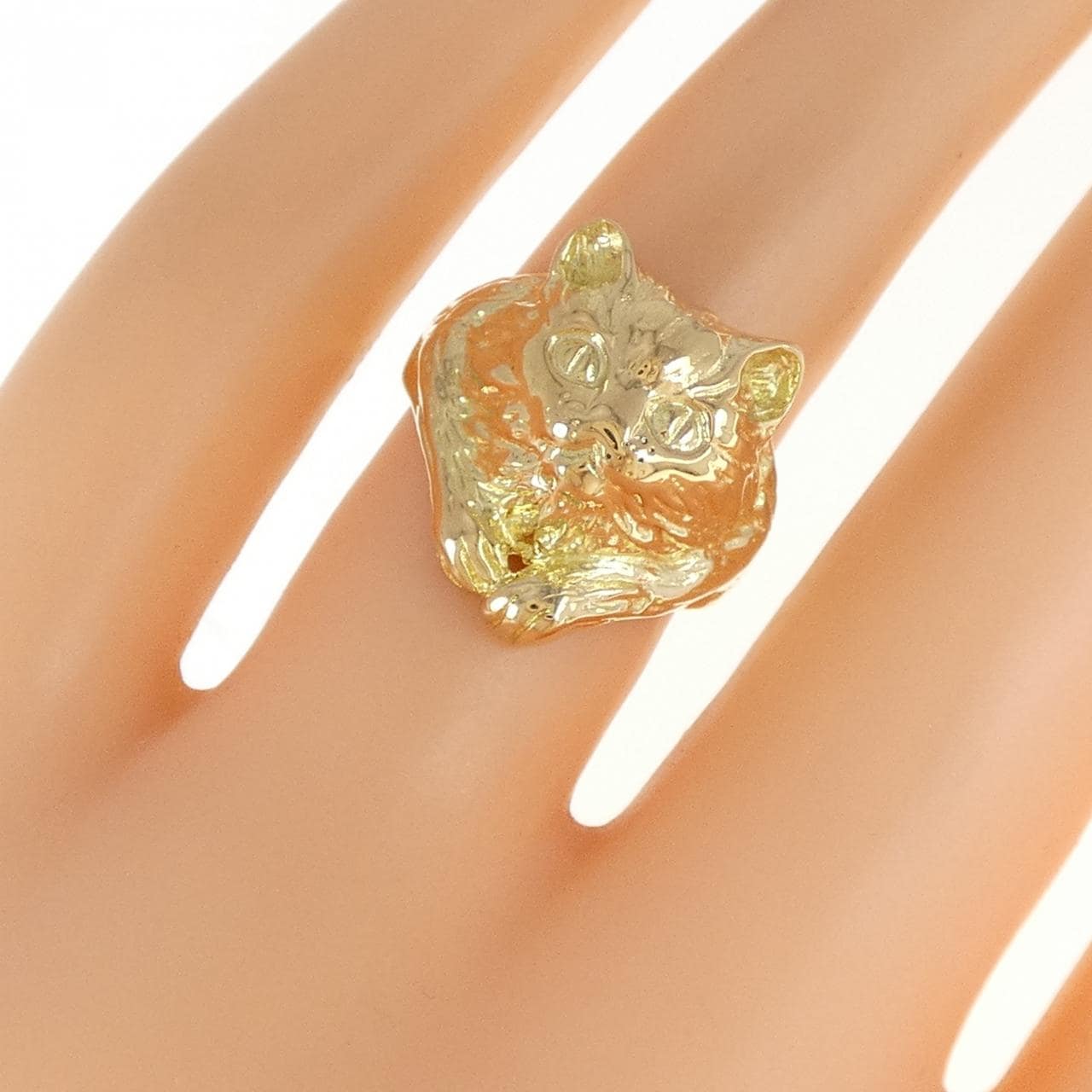 K18YG キャット リング