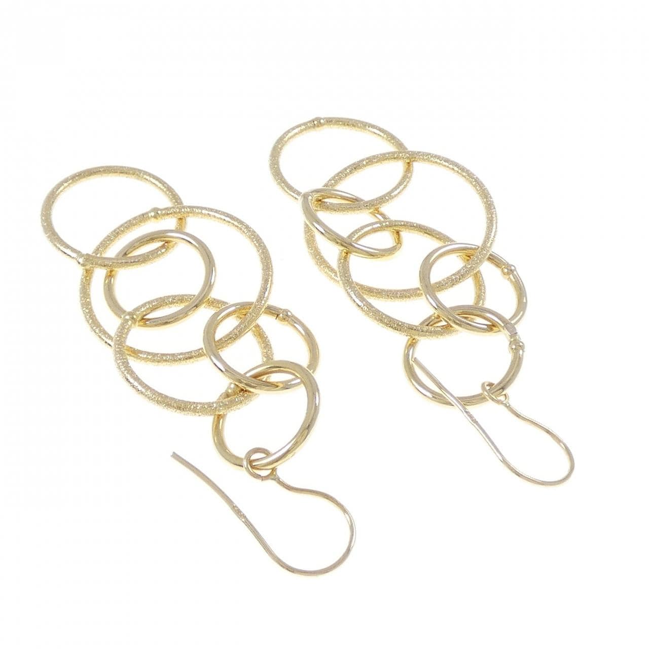 STAR JEWELRY K18YG earrings