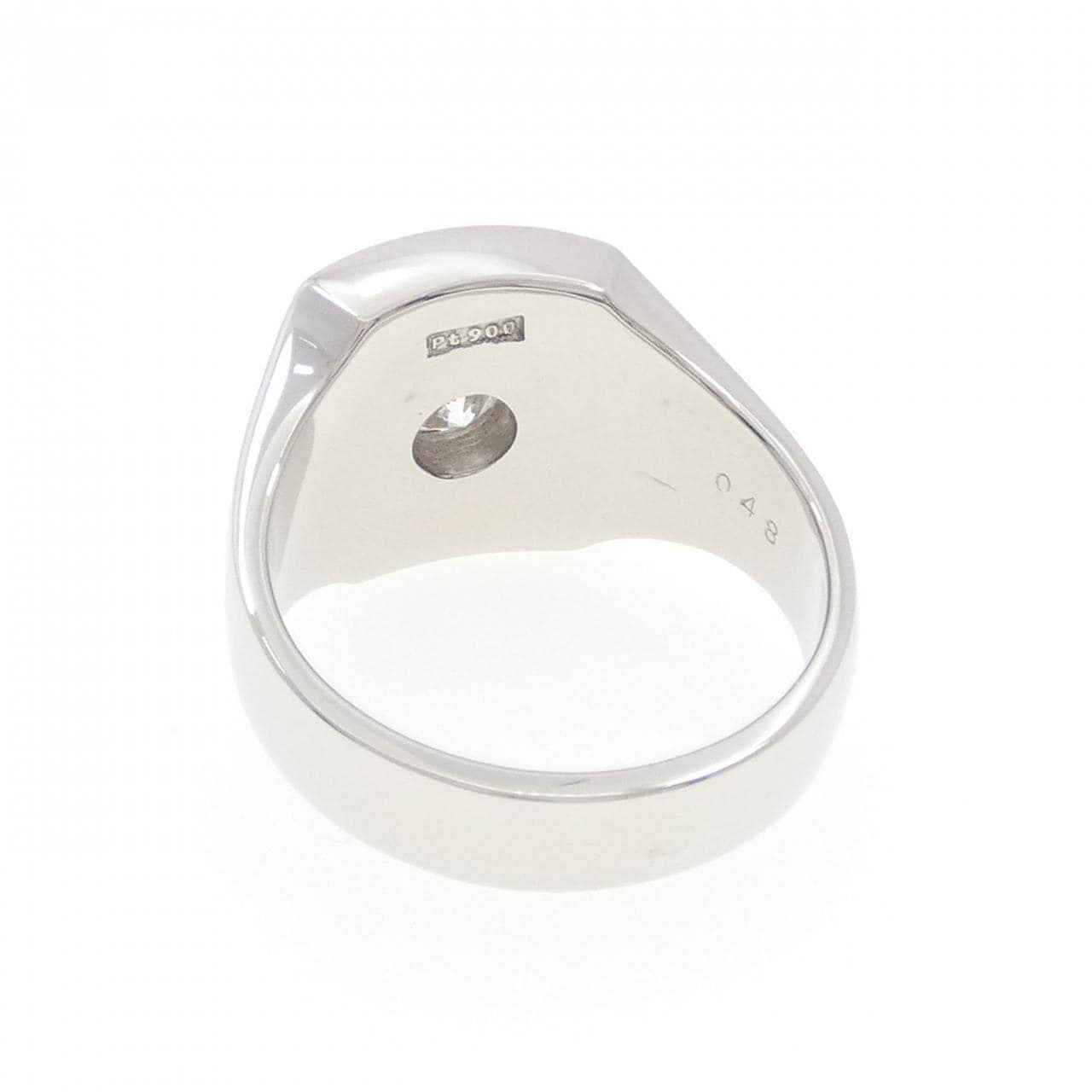 PT900 印台 ダイヤモンド リング 0.48CT