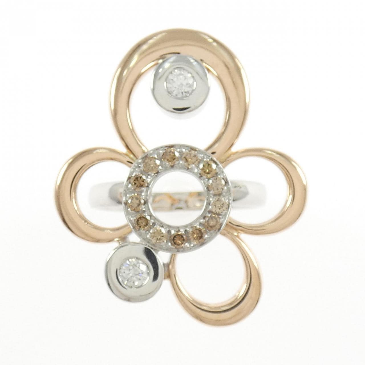 750WG/750PG ダイヤモンド リング 0.38CT