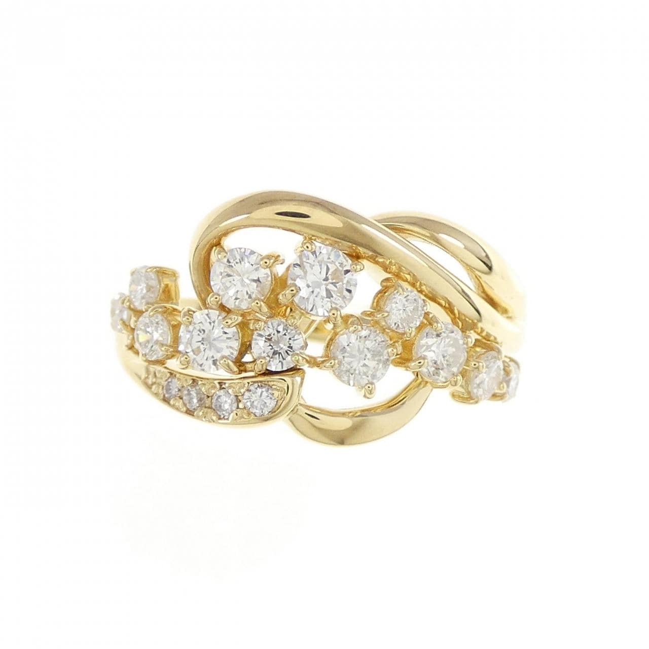 K18YG ダイヤモンド リング 0.68CT