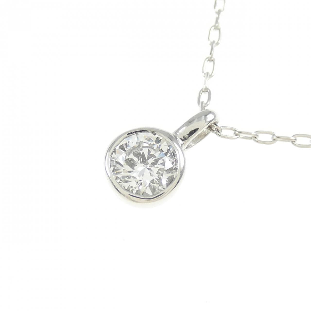 PT900/PT850 ソリティア ダイヤモンド ネックレス 0.337CT