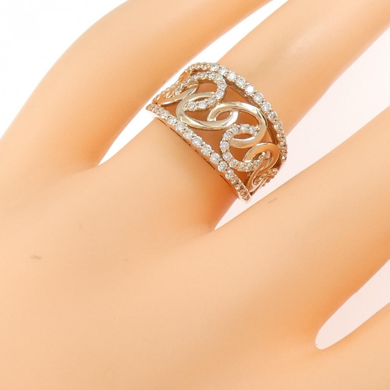 K18PG ダイヤモンド リング 0.43CT