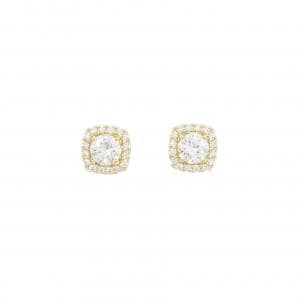 【リメイク】K18YG/ST ダイヤモンド ピアス 0.501CT 0.504CT H SI1 Good