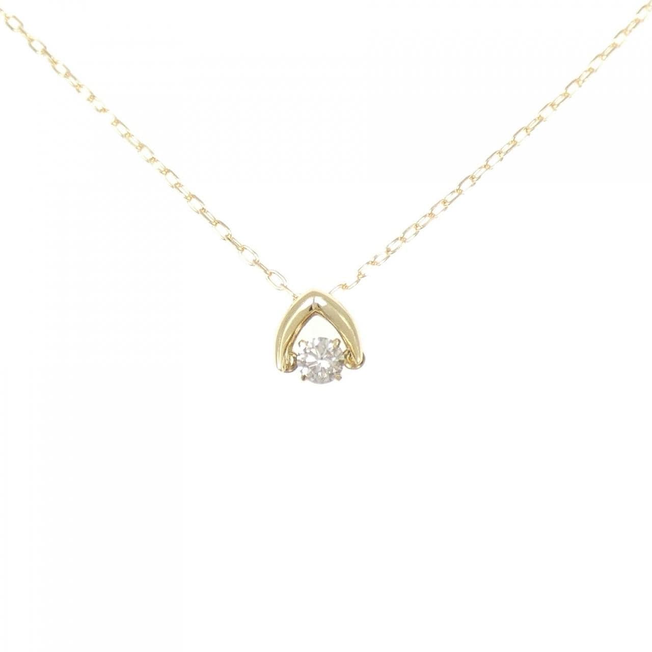 K18YG ダイヤモンド ネックレス 0.10CT