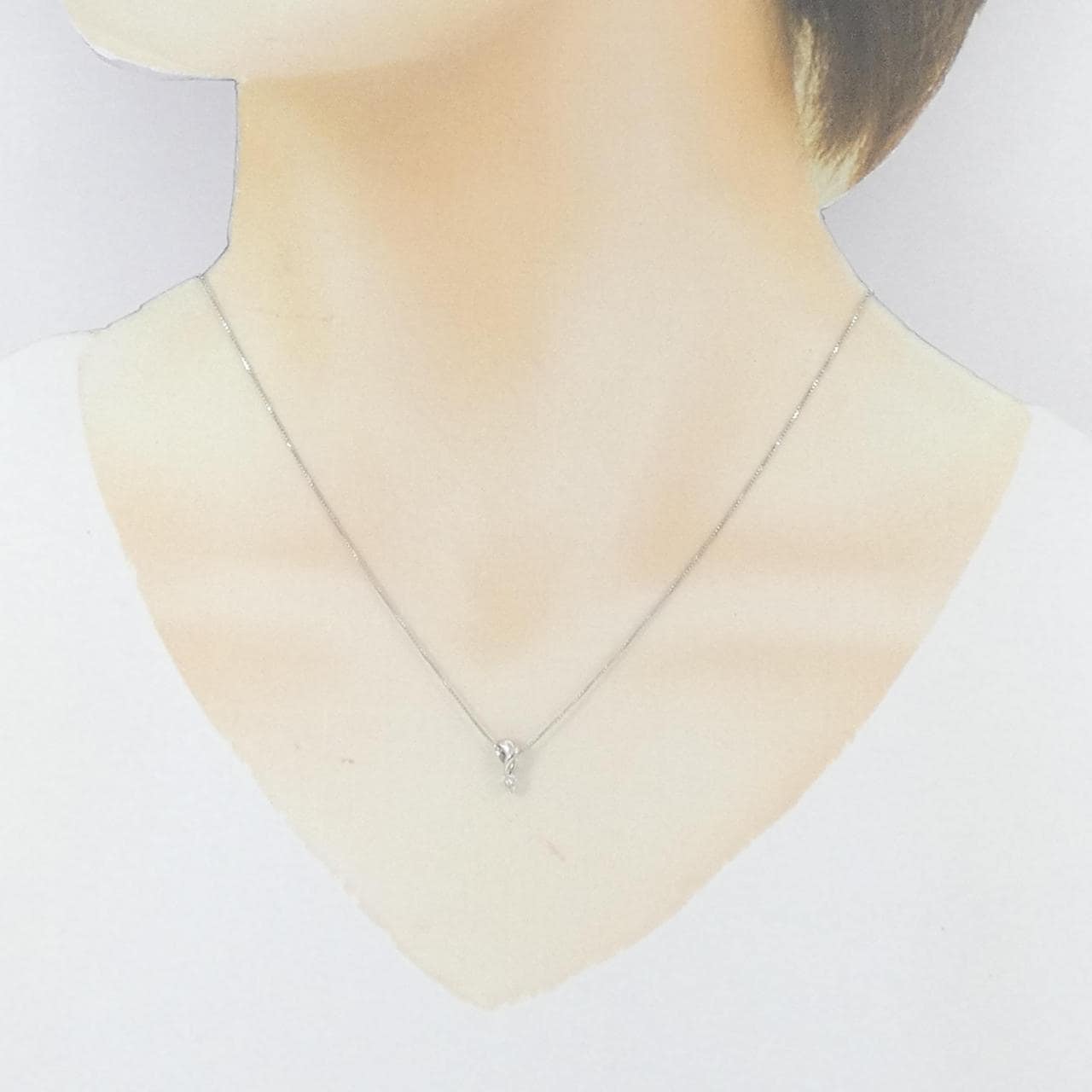 PT900/PT850 ダイヤモンド ネックレス 0.08CT
