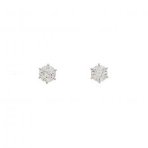 【リメイク】PT900/ST ダイヤモンド ピアス 0.507CT 0.520CT D VS1-2 EX-VG
