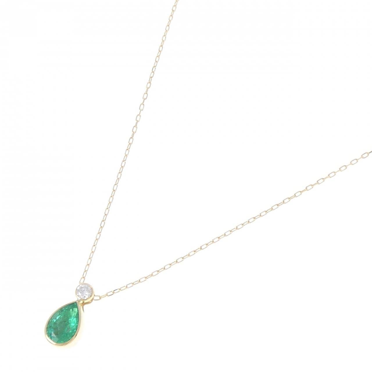 K18YG エメラルド ネックレス 1.00CT