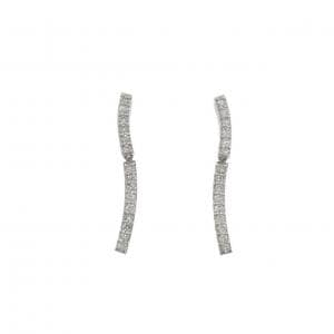 K18WG ダイヤモンド ピアス 0.30CT