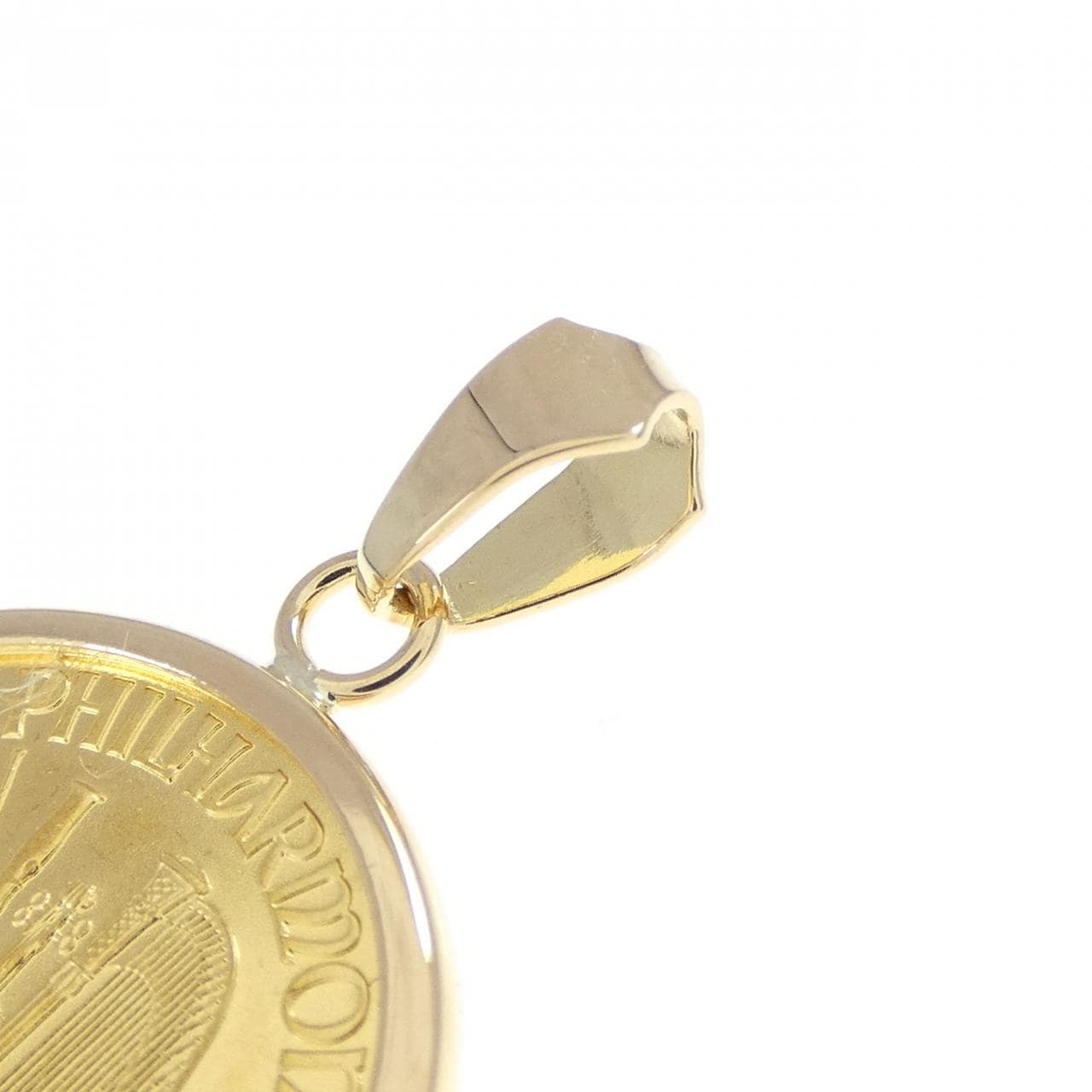 K18YG(枠) コイン ペンダント