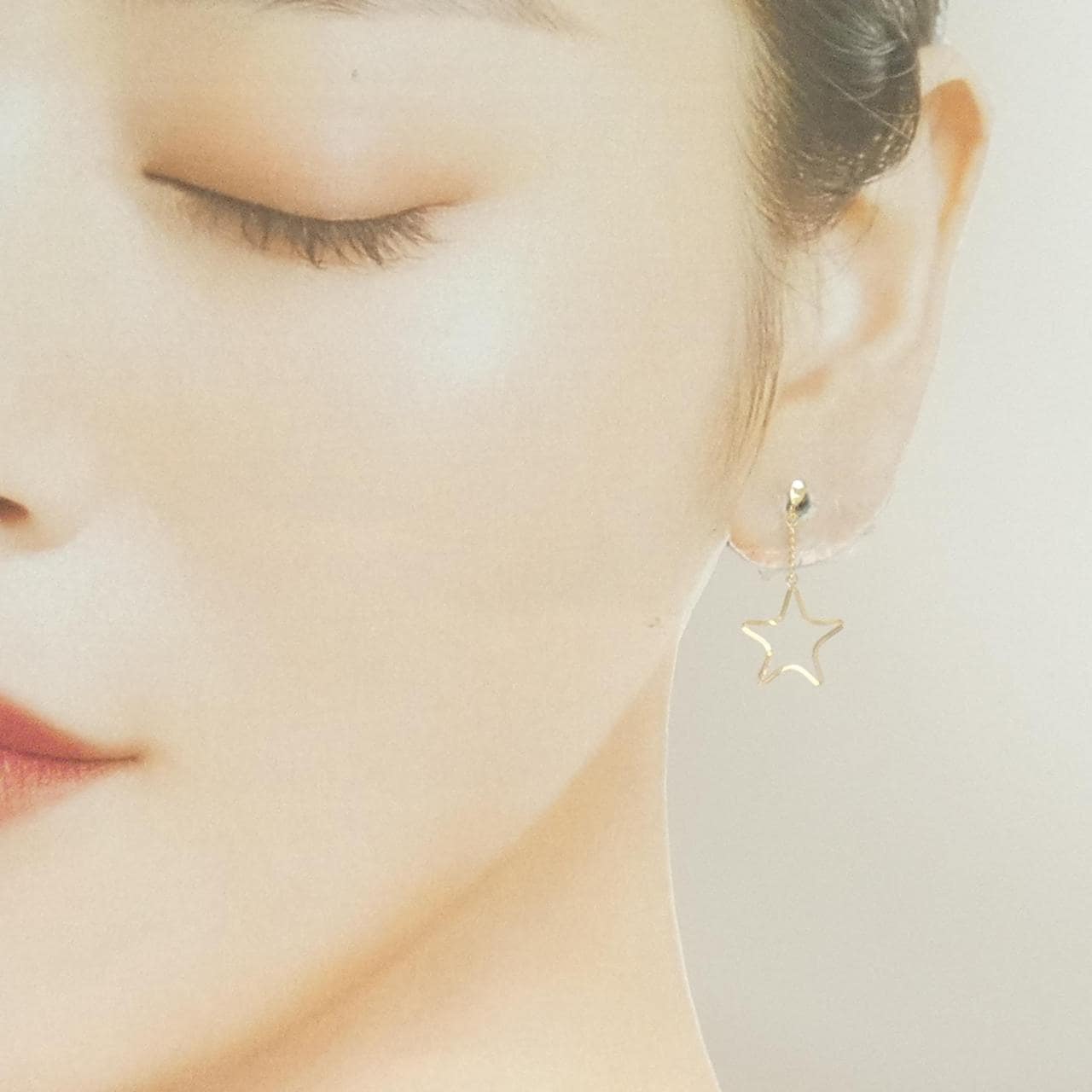 K18YG スター ピアス