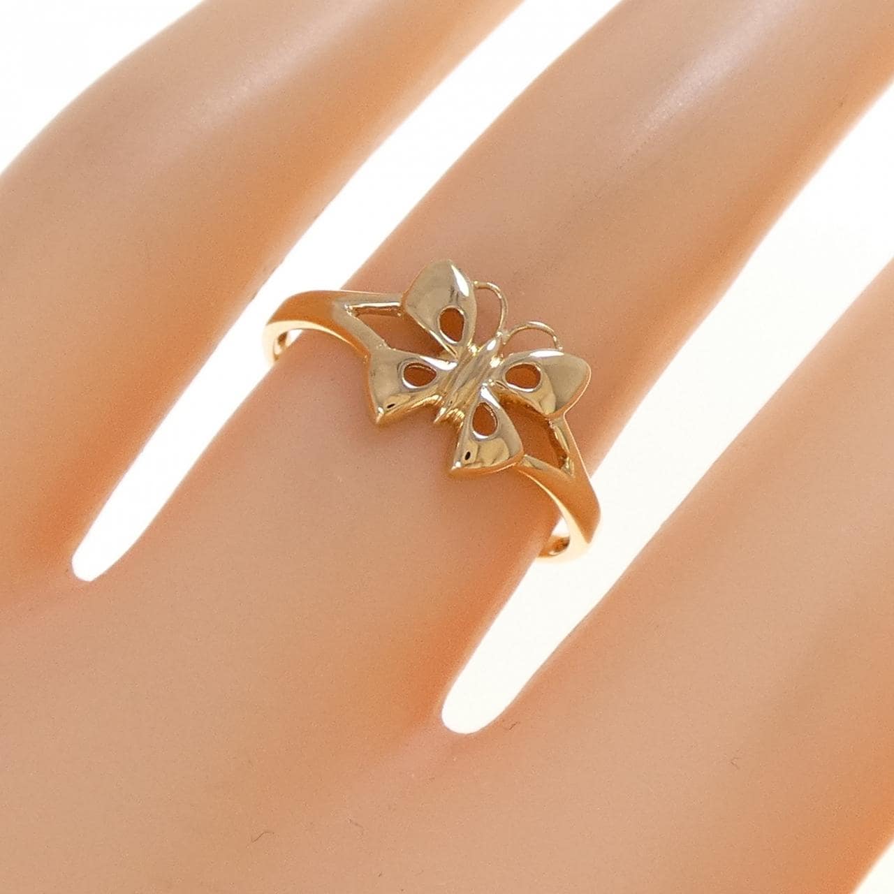 K18YG バタフライ リング