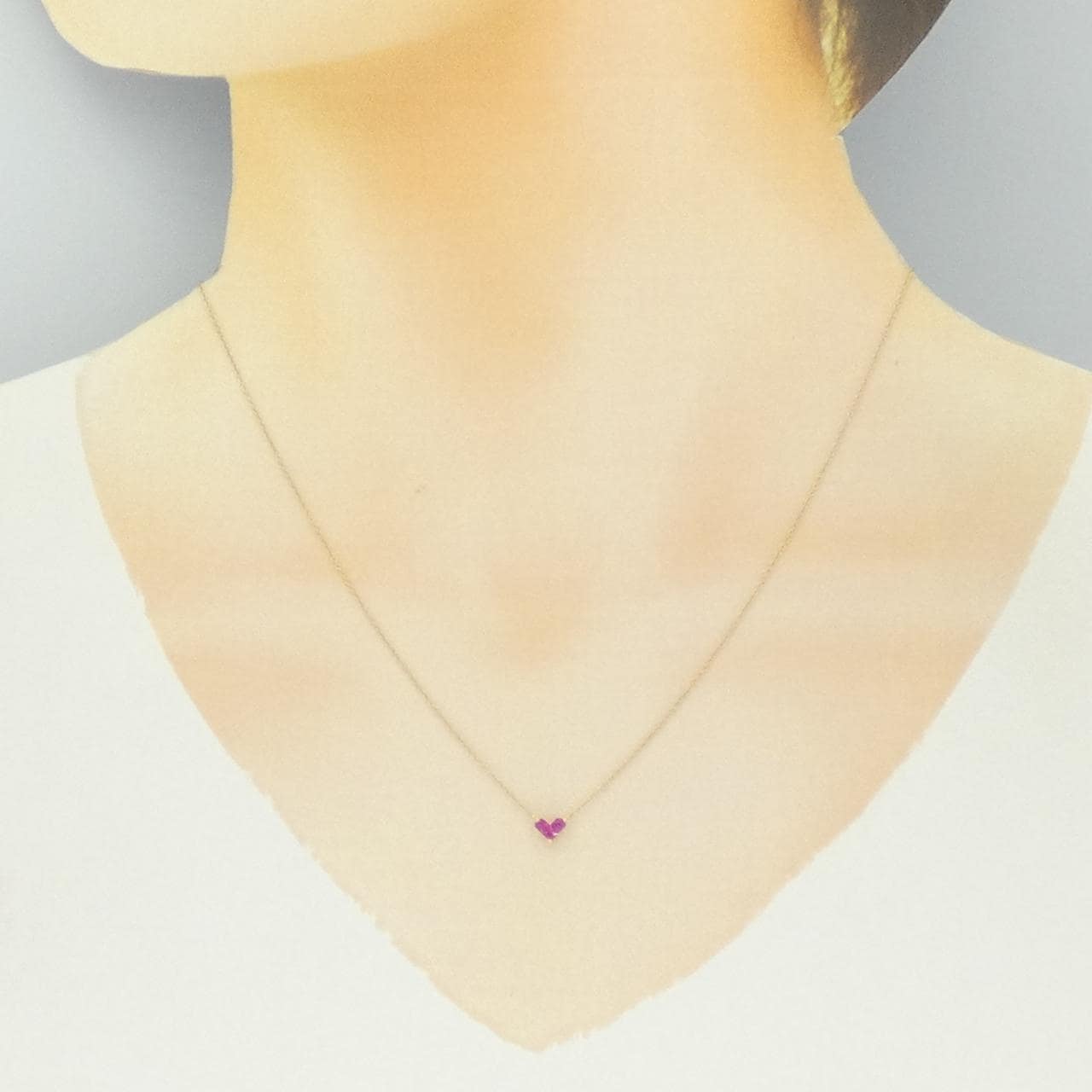 スタージュエリー ミステリアスハート ネックレス 0.13CT