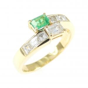 K18YG エメラルド リング 0.22CT