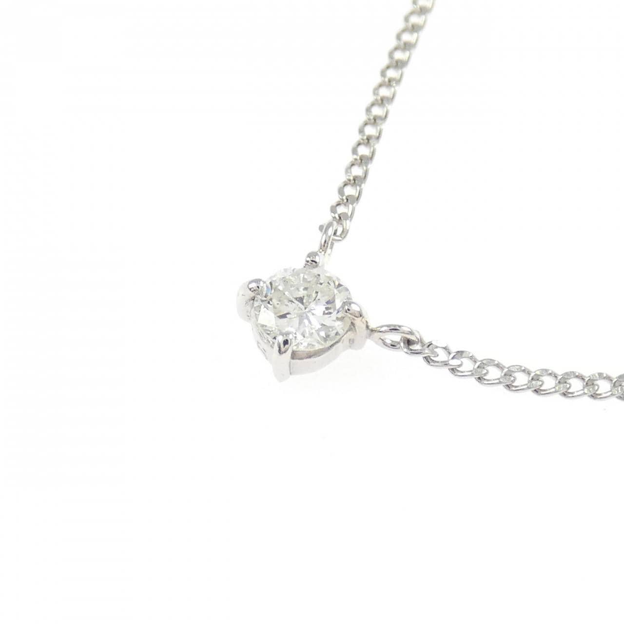PT850 ソリティア ダイヤモンド ネックレス 0.16CT