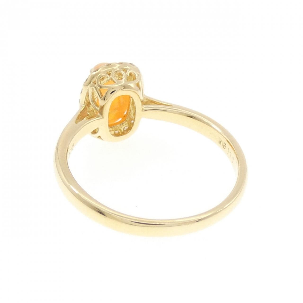K18YG オパール リング 1.10CT