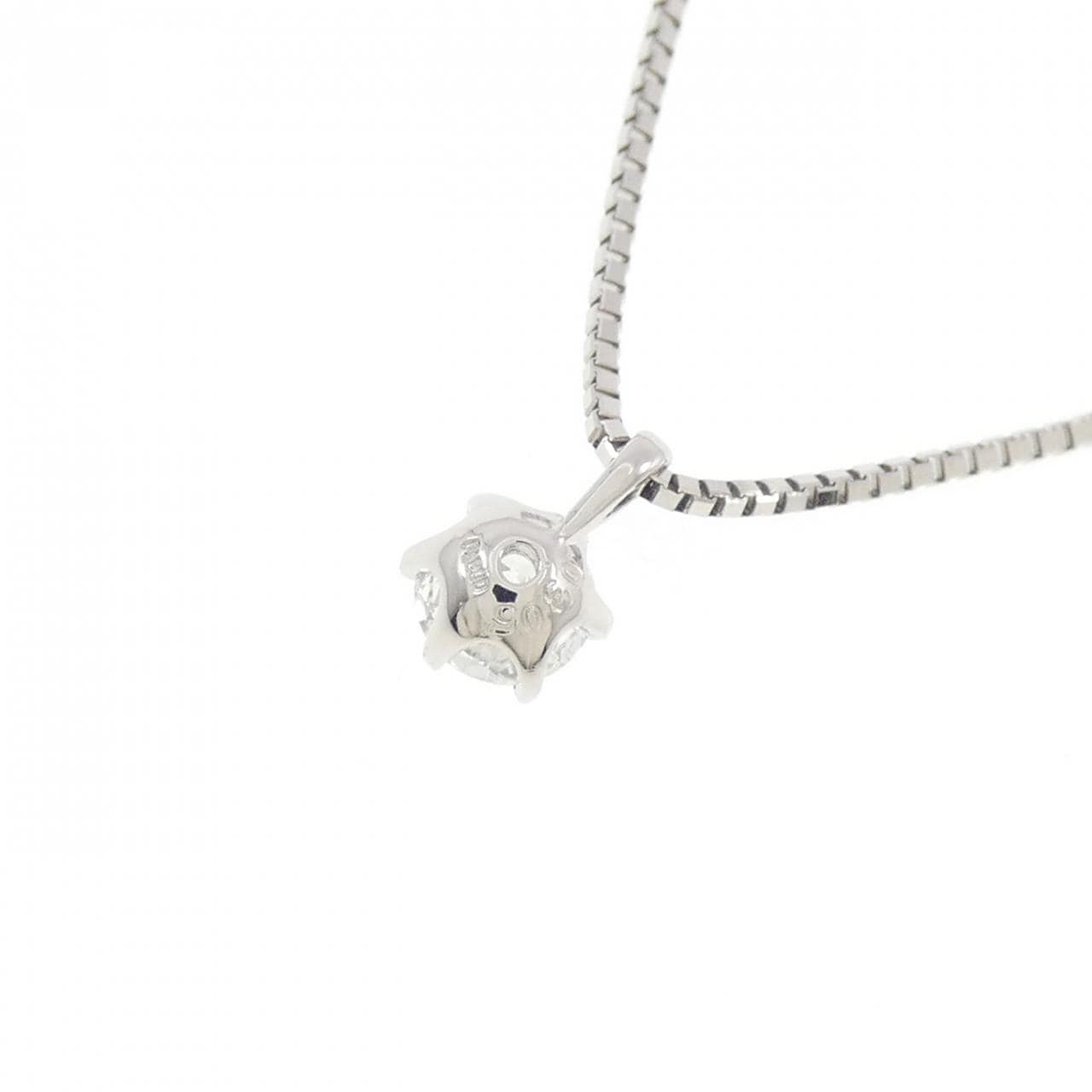 PT900/PT850 ソリティア ダイヤモンド ネックレス 0.305CT