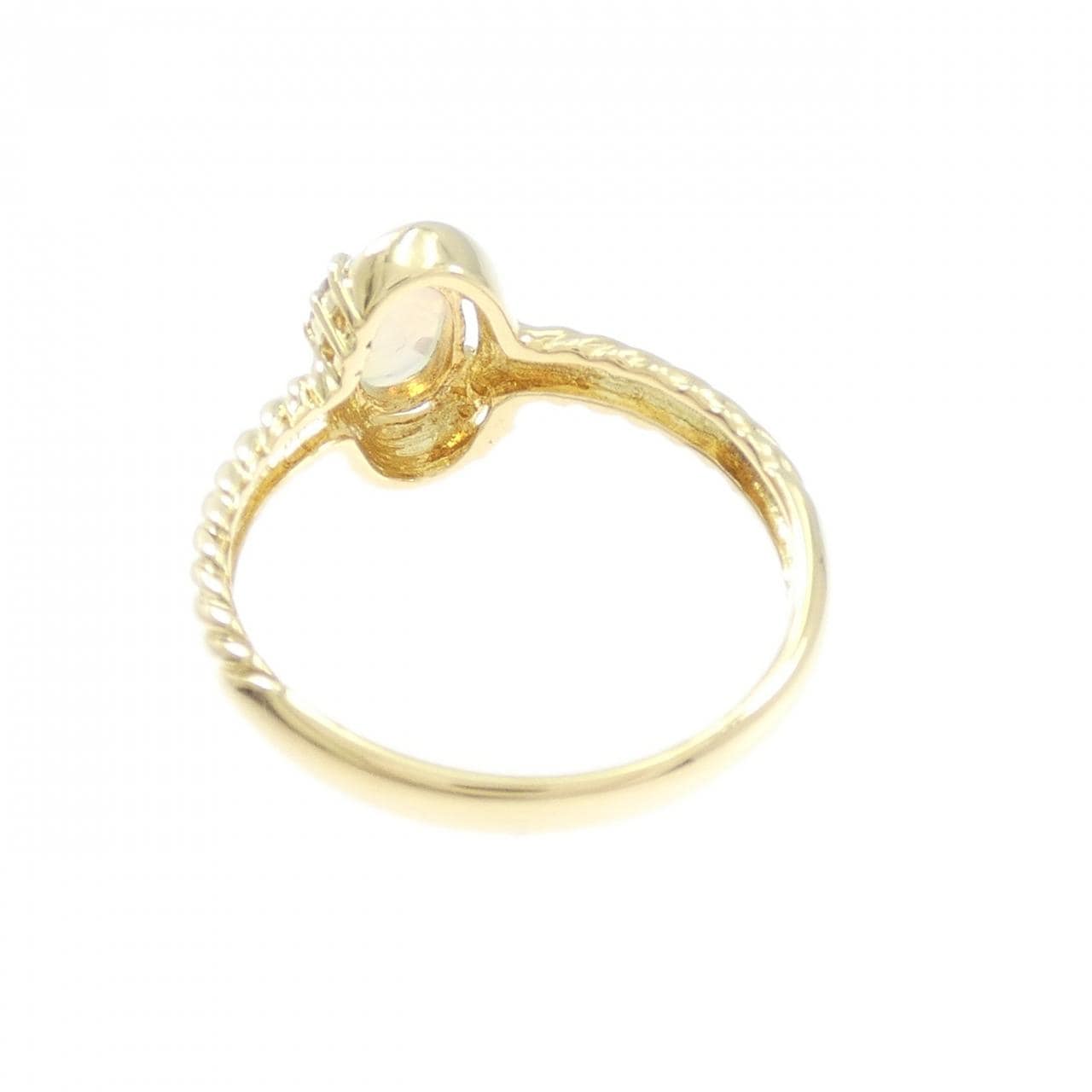 K18YG オパール リング 0.22CT