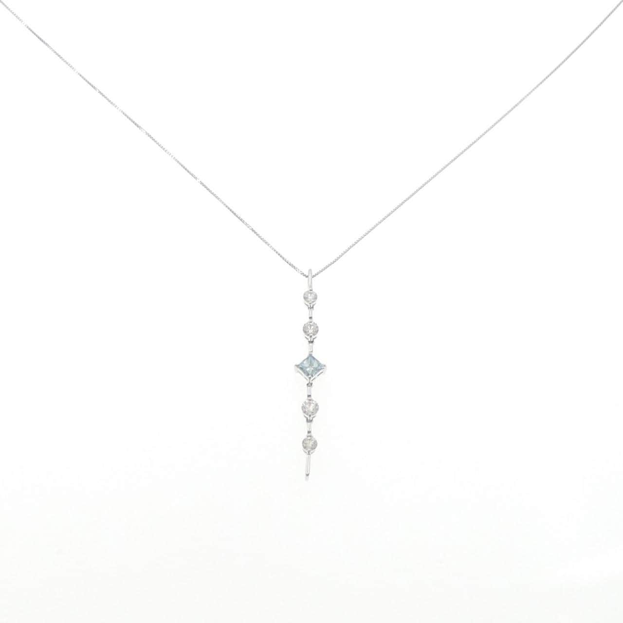 K18WG 2WAY ダイヤモンド ネックレス 0.356CT
