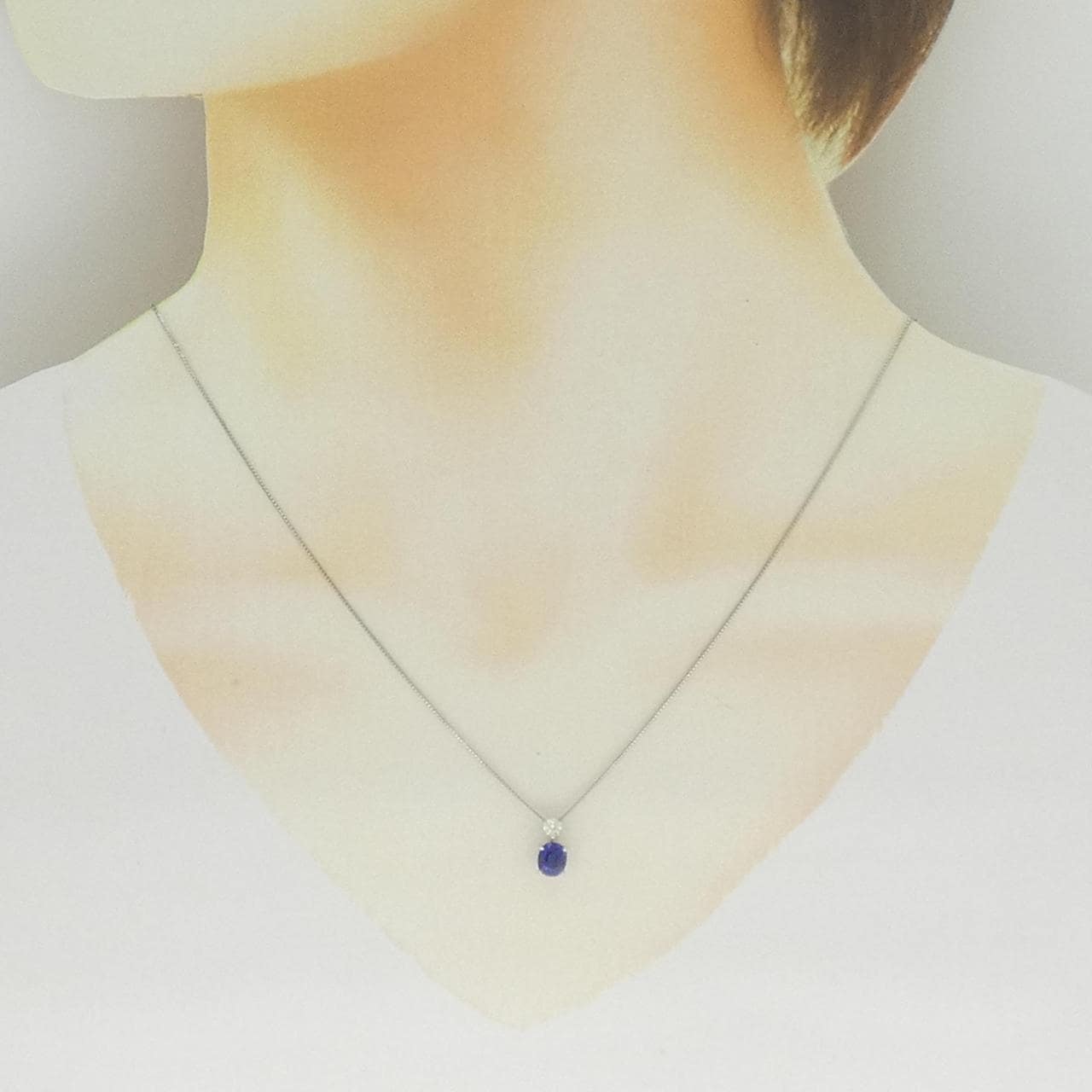 PT/PT850 サファイヤ ネックレス 0.81CT