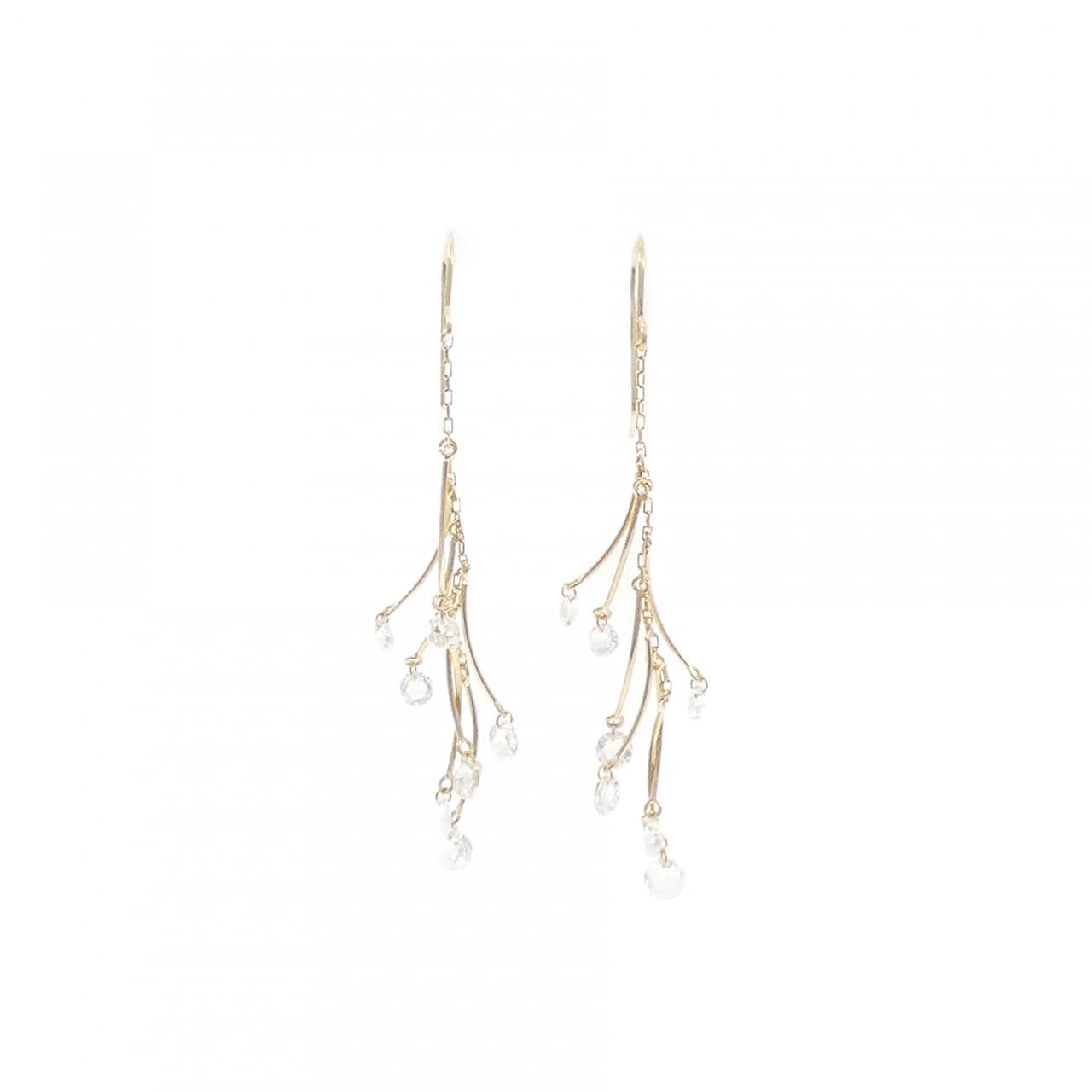 K18YG ダイヤモンド ピアス