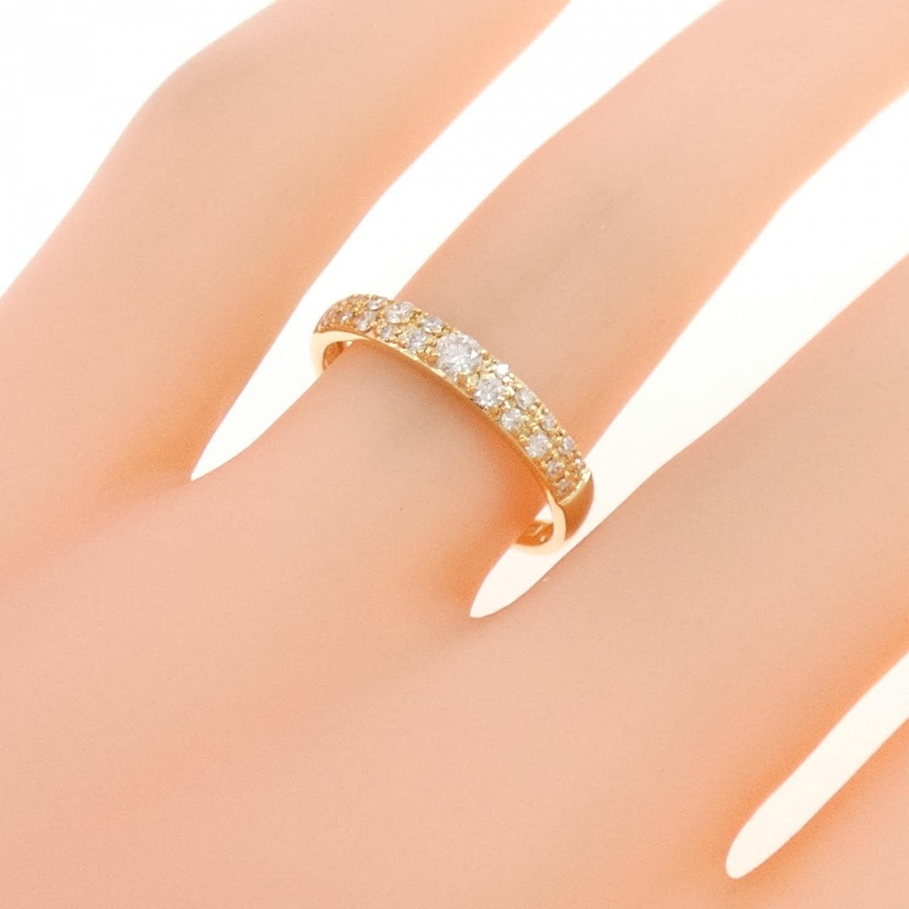 K18YG ダイヤモンド リング 0.19CT