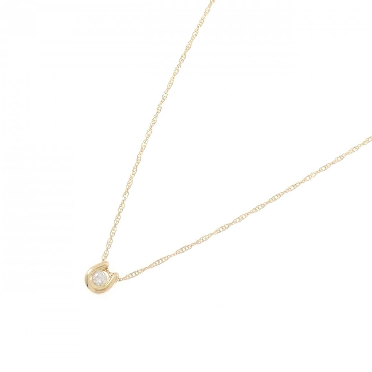 K18YG ダイヤモンド ネックレス 0.08CT