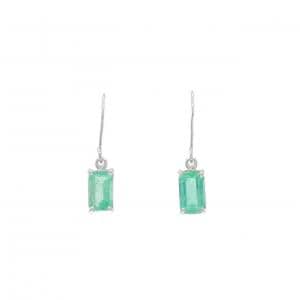K14WG エメラルド ピアス 0.59CT