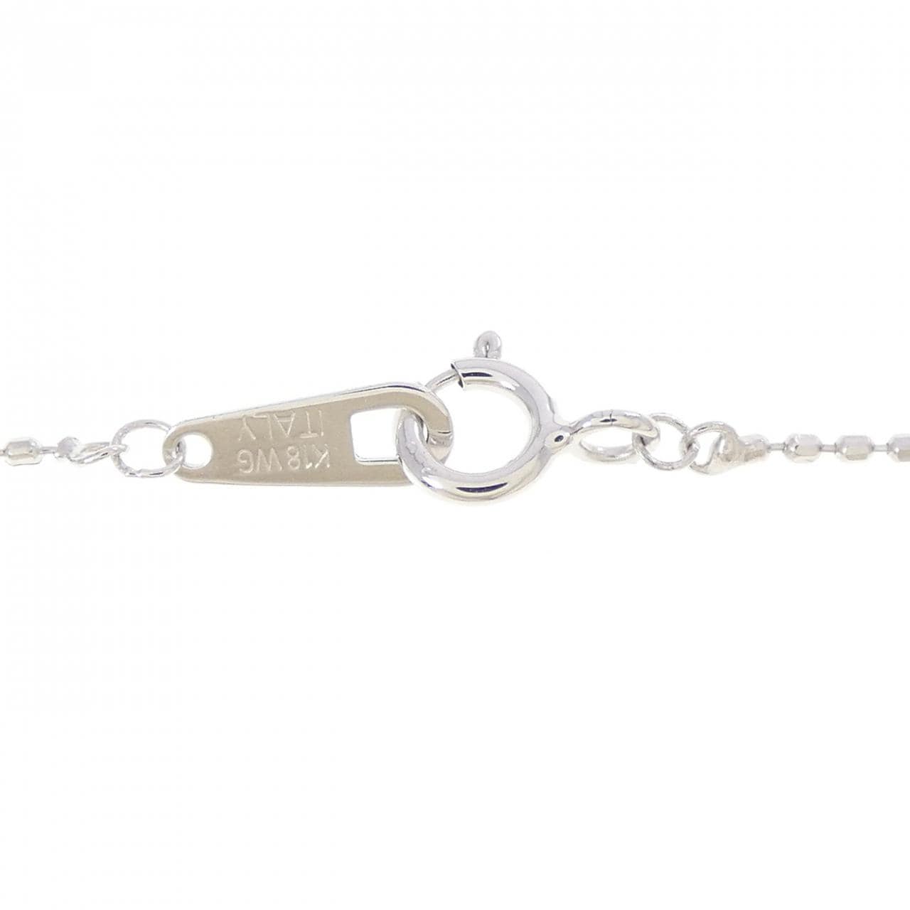 K18WG クロス ダイヤモンド ネックレス 1.00CT