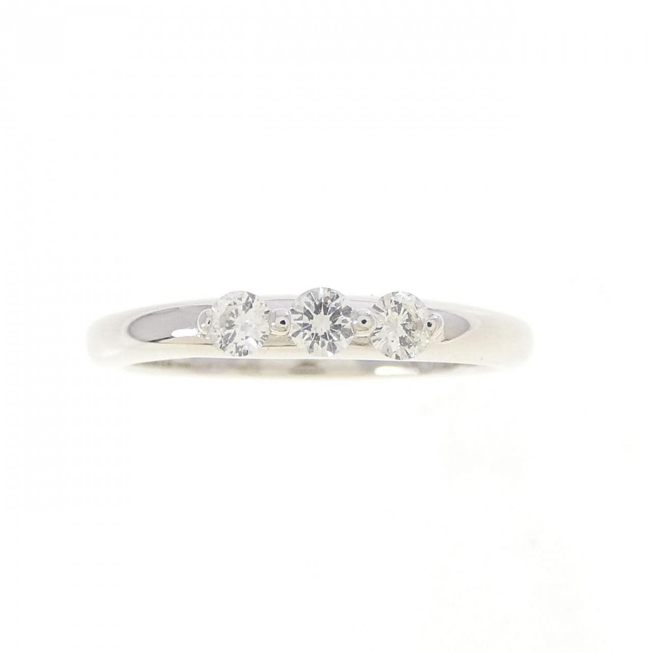 K18WG ダイヤモンド リング 0.15CT