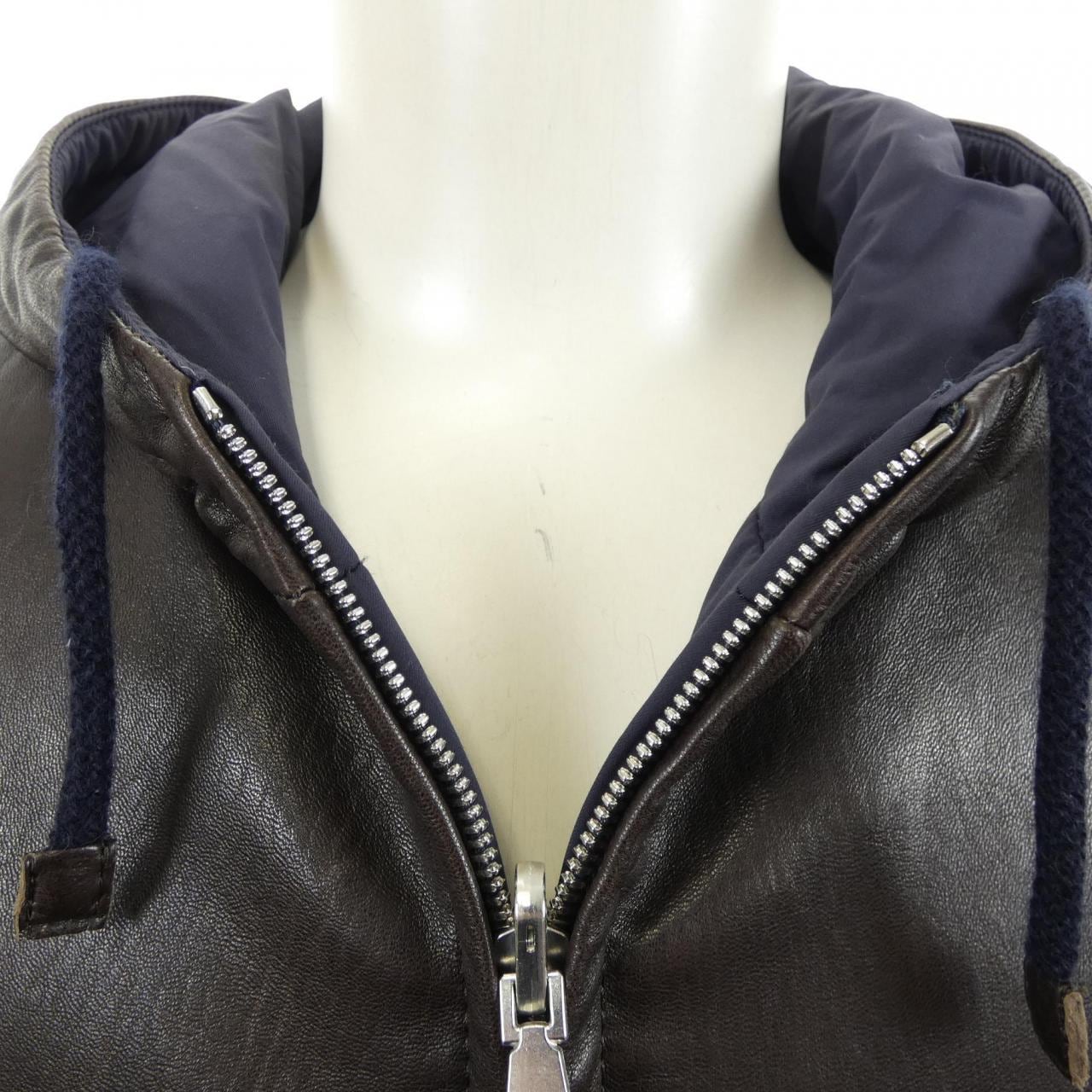 ブルネロクチネリ BRUNELLO CUCINELLI レザージャケット