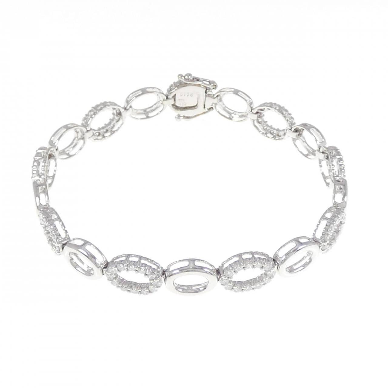 K18WG Diamond bracelet 1.75CT