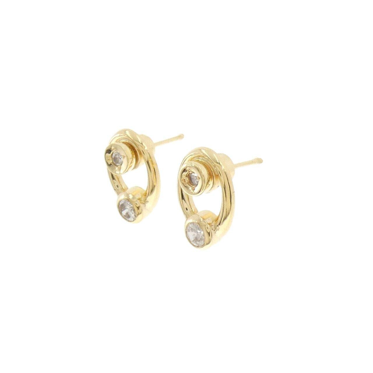 K18YG鑽石耳環 0.38CT