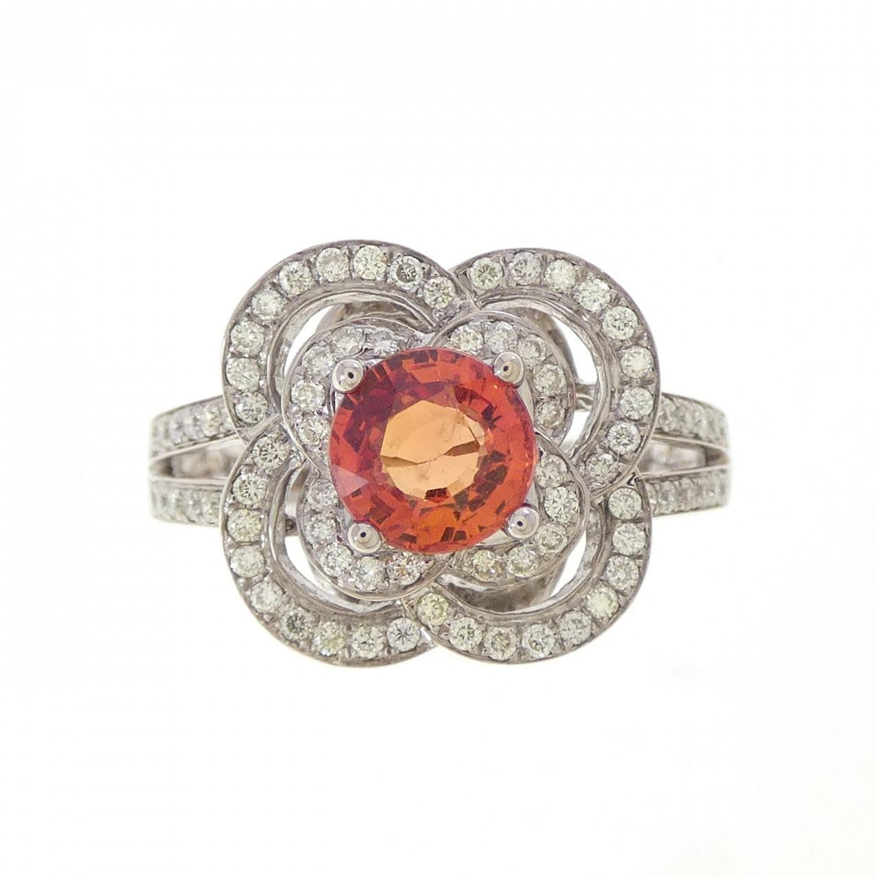 K18WG サファイヤ リング 1.11CT