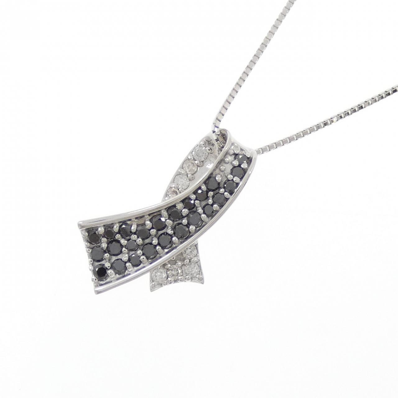 K18WG ダイヤモンド ネックレス 0.40CT