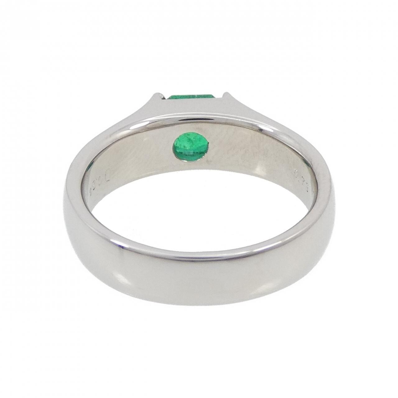 PT900 エメラルド リング 0.73CT