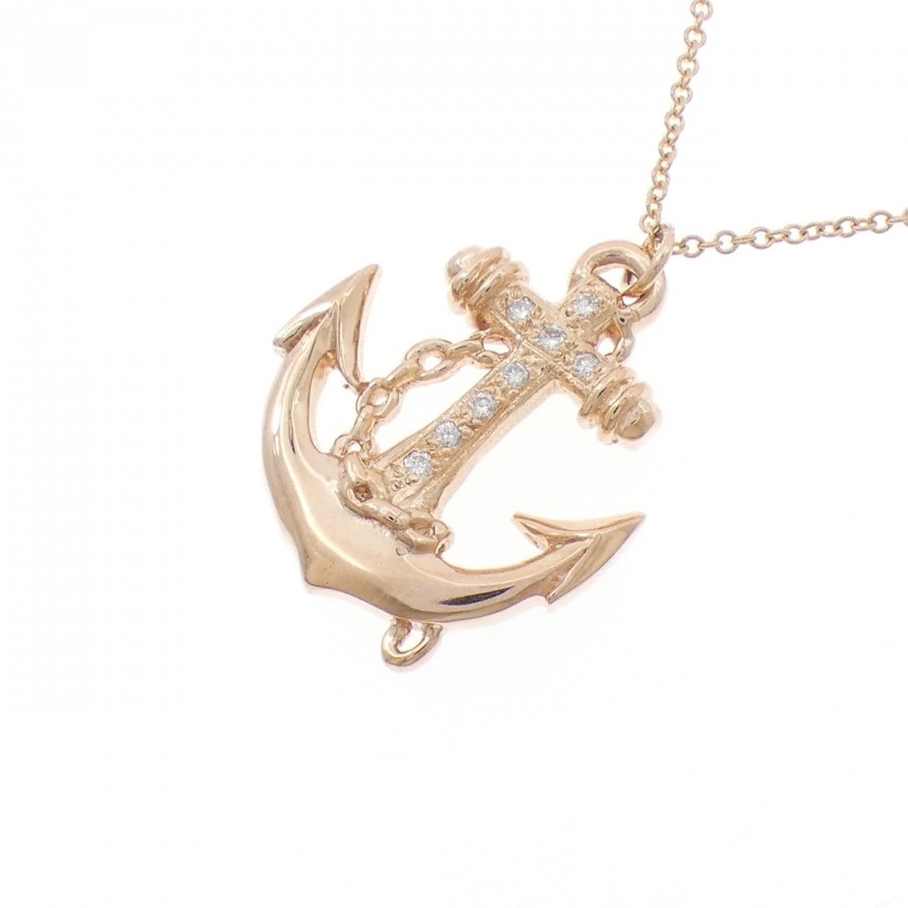 585PG イカリ ダイヤモンド ネックレス