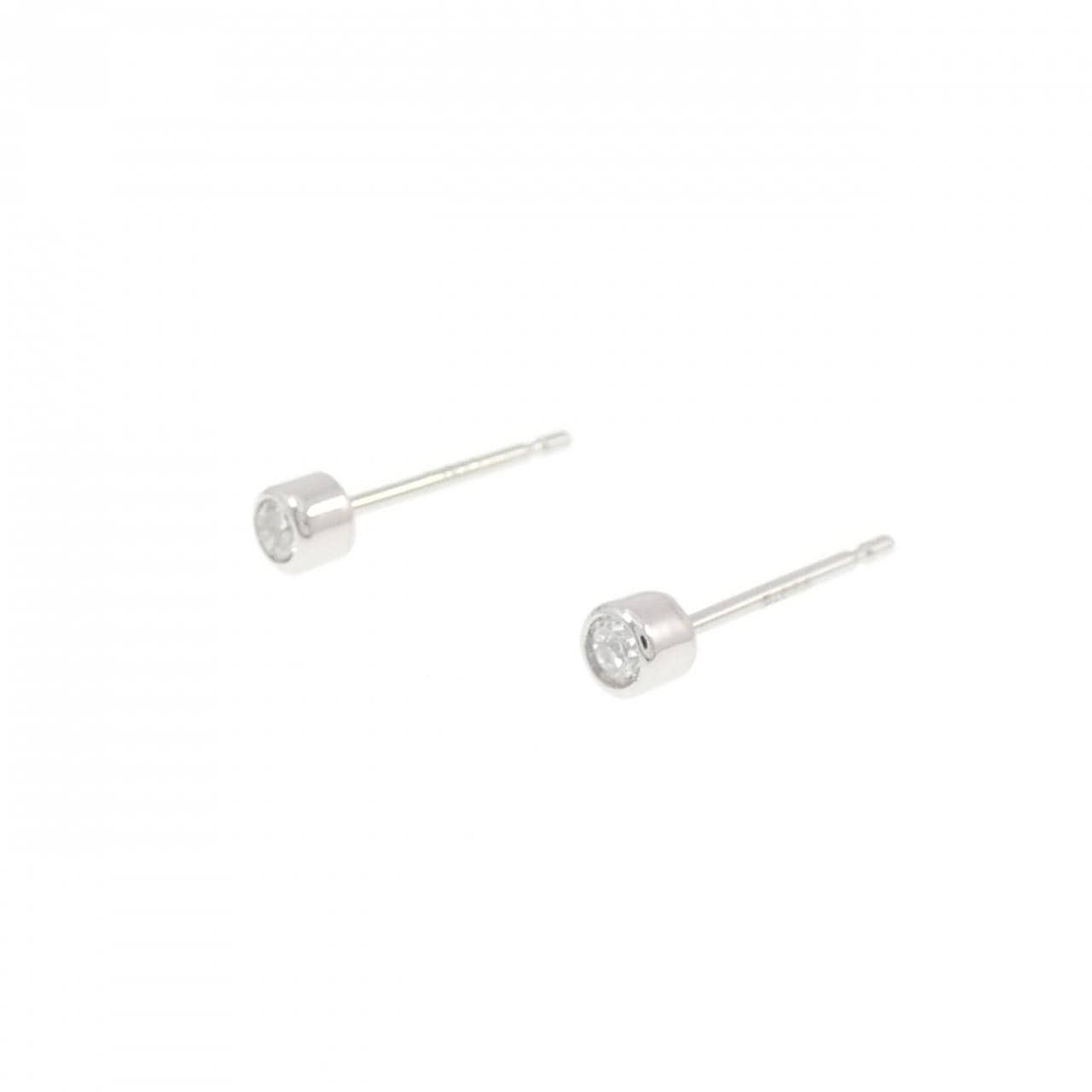 PT900 ダイヤモンド ピアス 0.10CT