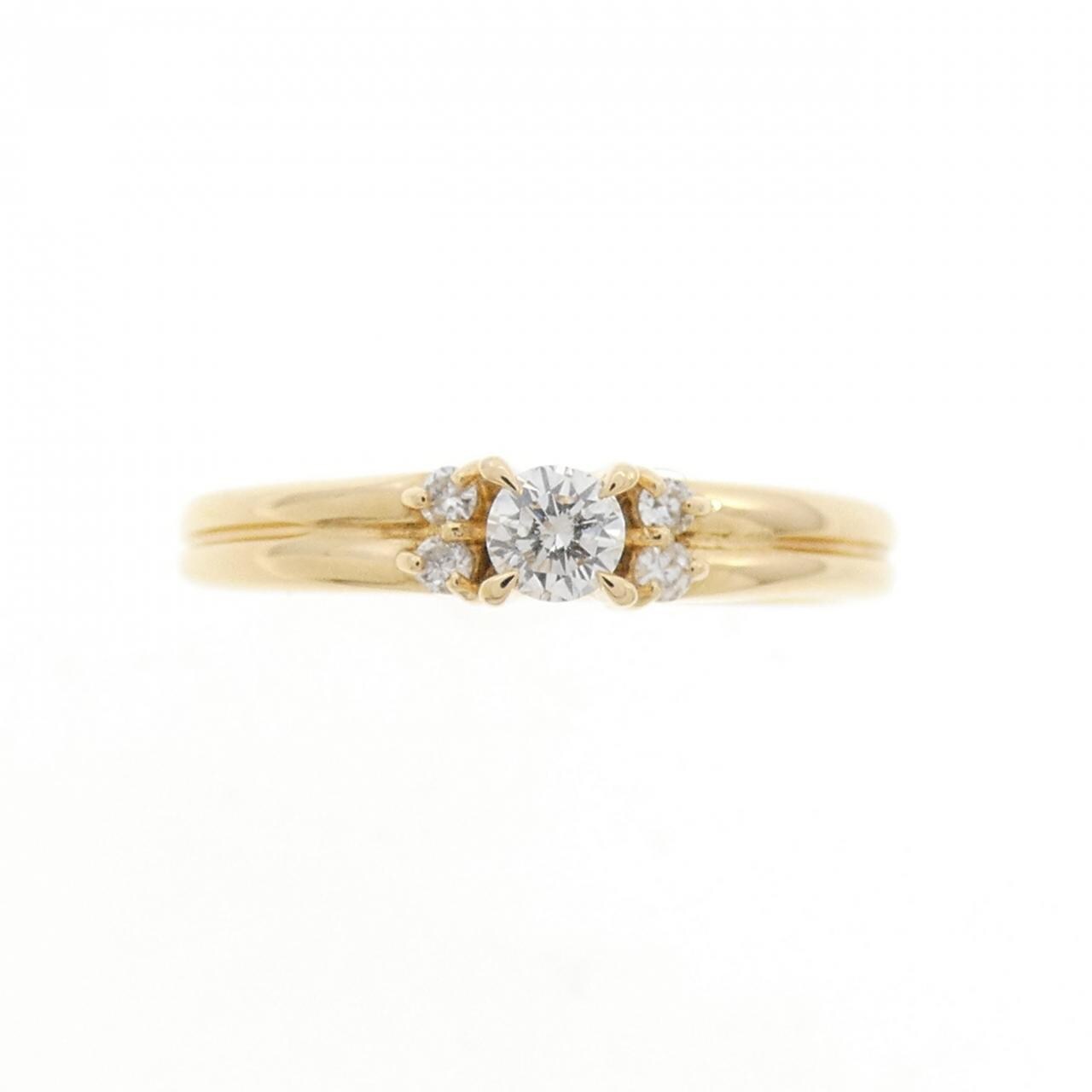 K18YG ダイヤモンド リング 0.15CT