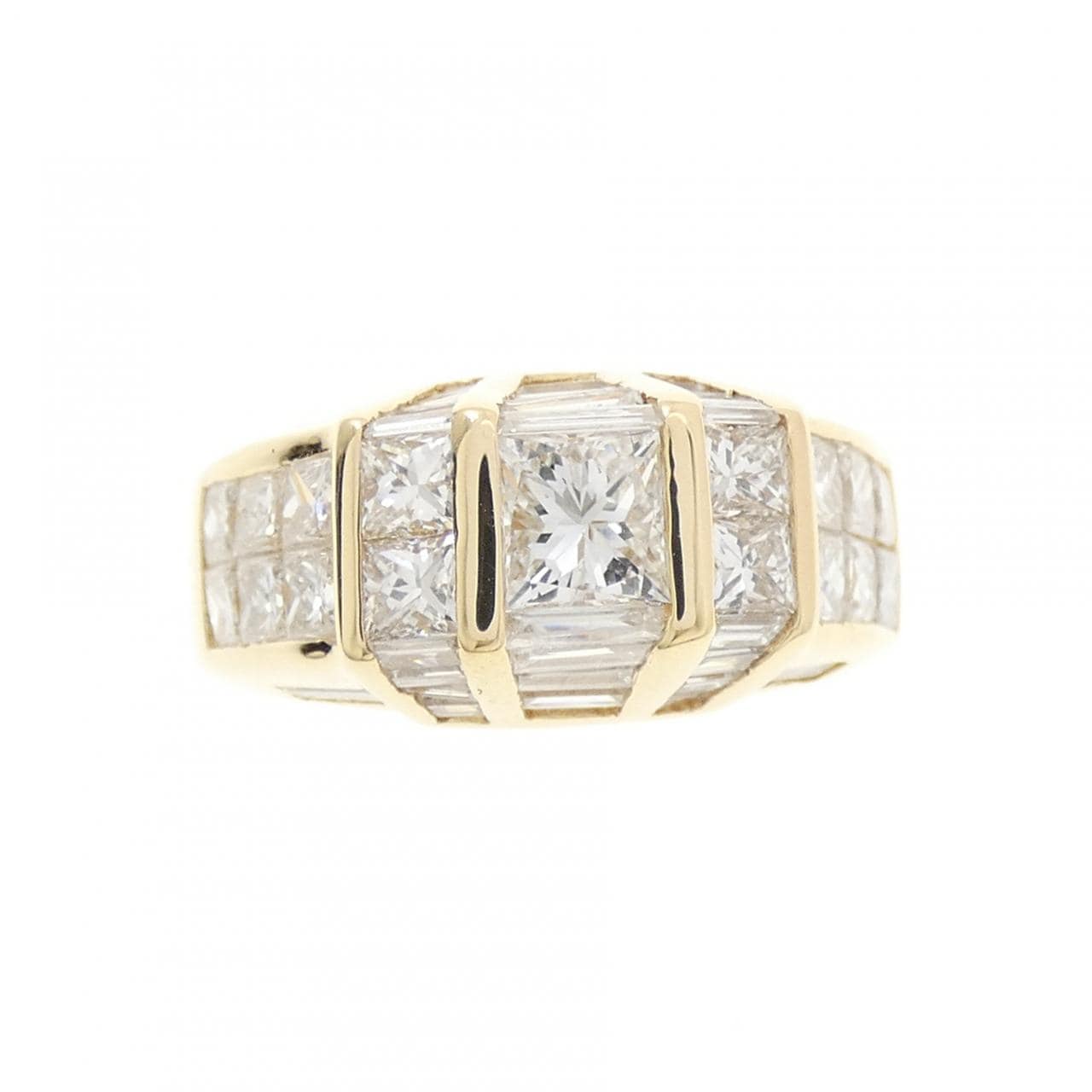 18KYG ダイヤモンド リング 0.39CT