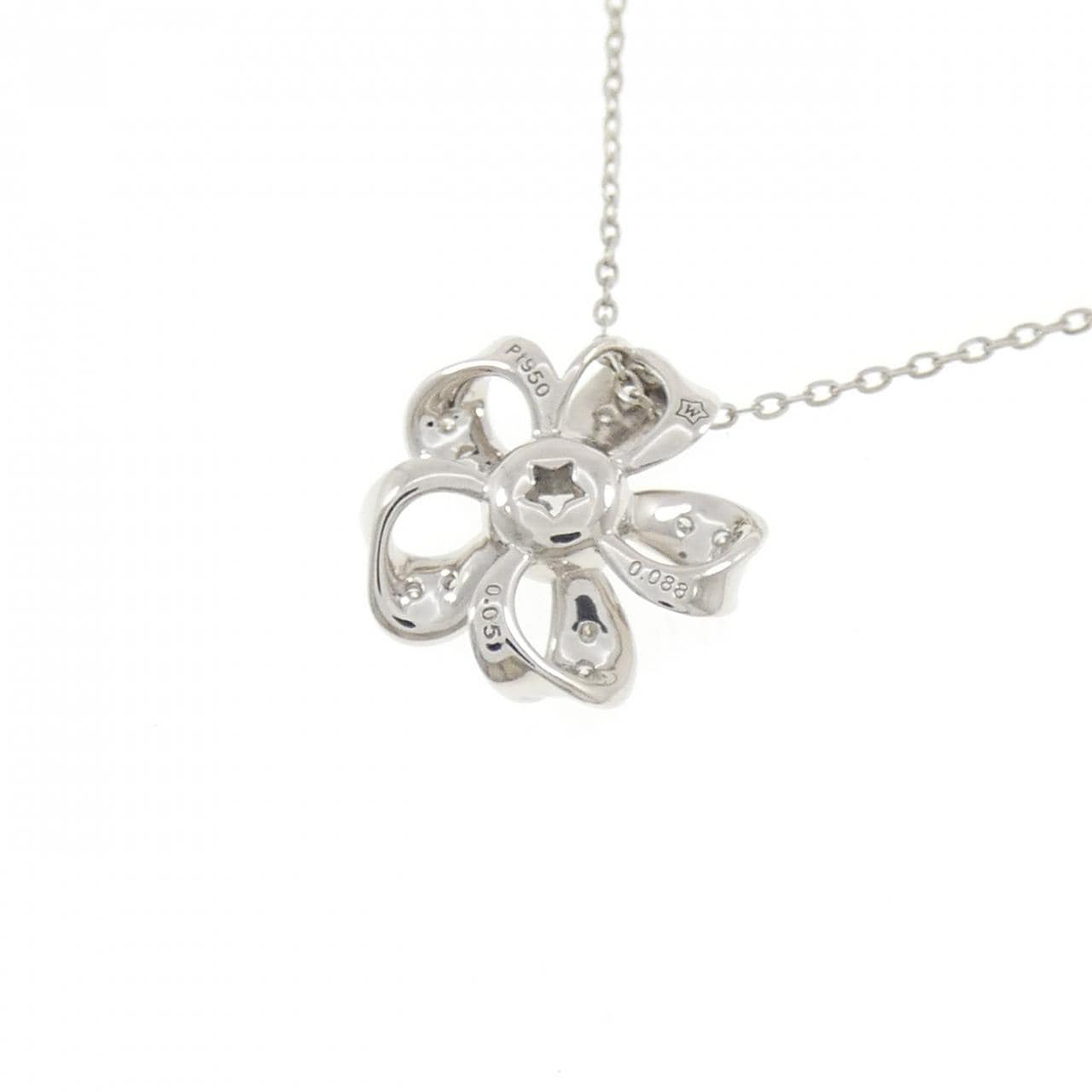 フェスタリア フラワー ダイヤモンド ネックレス 0.088CT