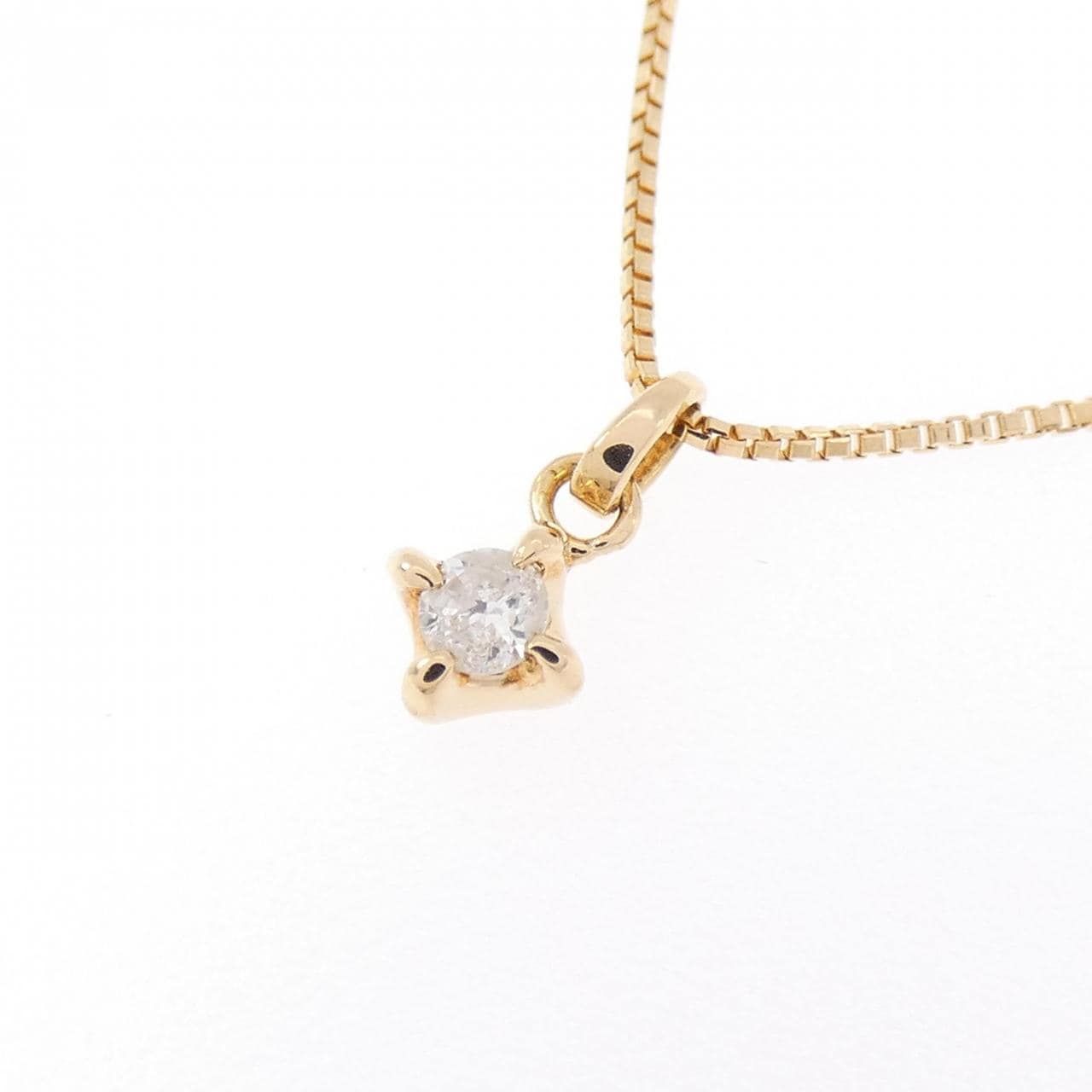 アガット ダイヤモンド ネックレス 0.05CT