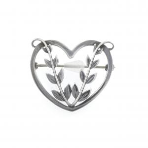 ジョージ ジェンセン 925 ハート ブローチ